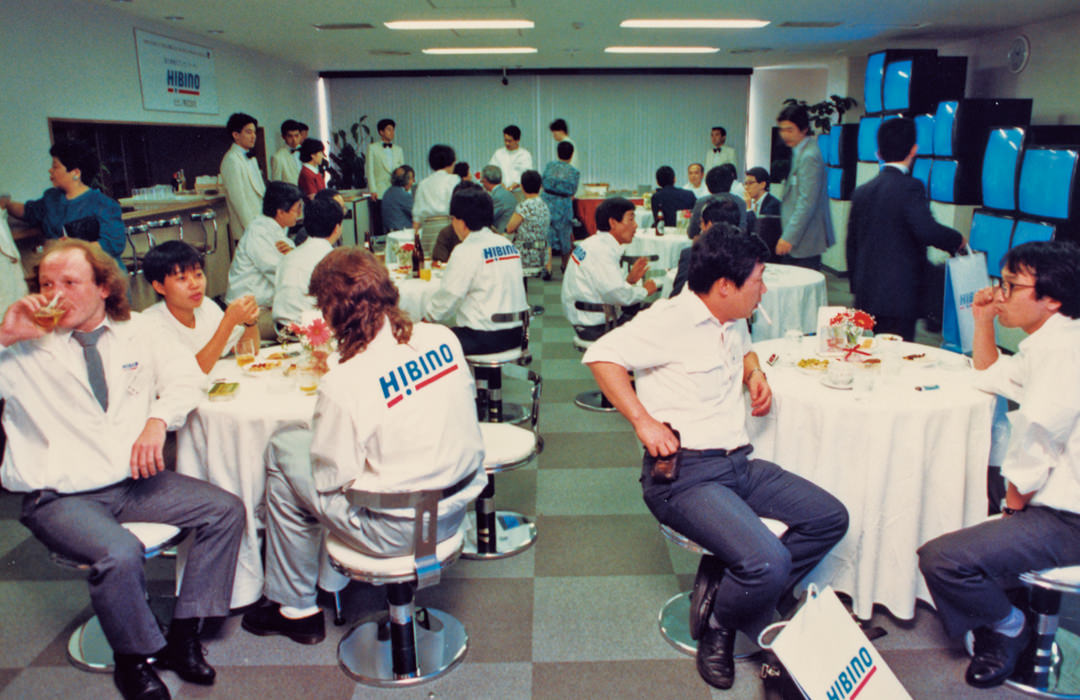 新社屋で行われたCIイベントの様子