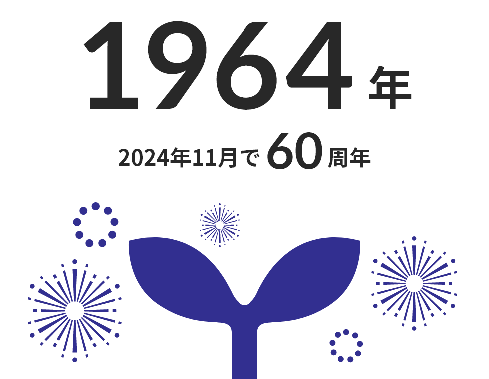 1964年 2024年11月で60周年