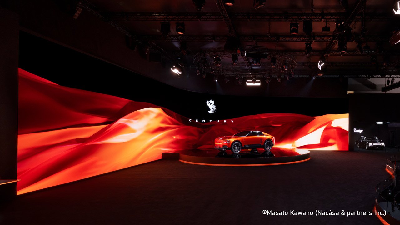 センチュリーブースのLEDディスプレイ・システム