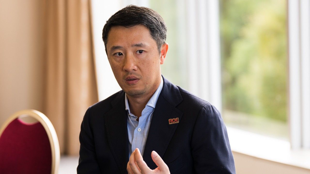 ROE Visual CEO Jason Lu. He states that the precision of the Japanese market has greatly influenced ROE's growth. Photo