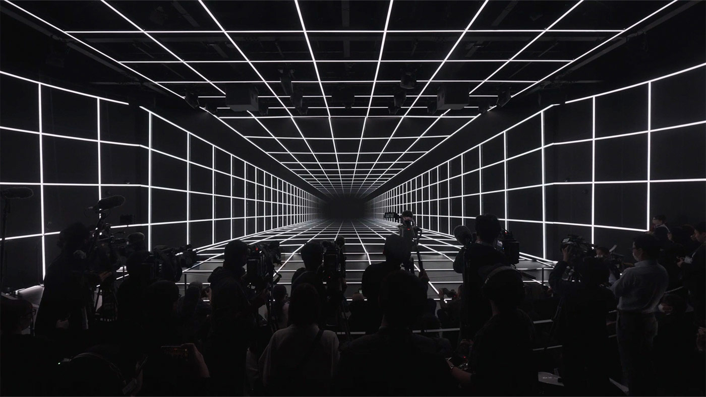 夢洲・NTTパビリオンのImmersive LED System 写真